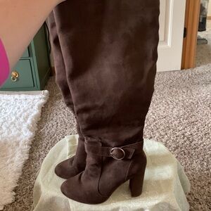 Just Fab Knee-High Heeled Boots